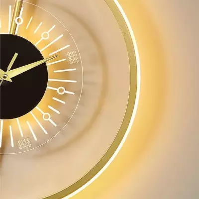 Ritika Rechargeable Cordless Moon Clock LED Wall Lamp Ritika Rechargeable Cordless Moon Clock LED Wall Lamp