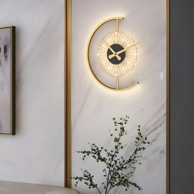 Ritika Rechargeable Cordless Moon Clock LED Wall Lamp Ritika Rechargeable Cordless Moon Clock LED Wall Lamp