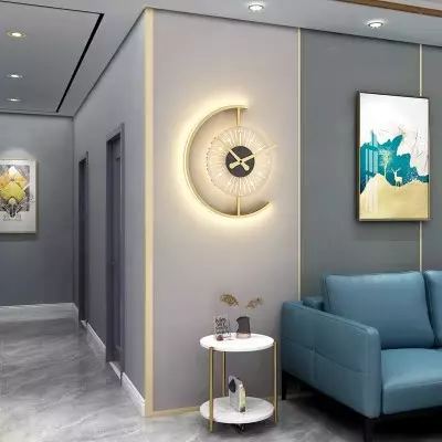 Ritika Rechargeable Cordless Moon Clock LED Wall Lamp Ritika Rechargeable Cordless Moon Clock LED Wall Lamp