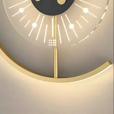 Ritika Rechargeable Cordless Moon Clock LED Wall Lamp Ritika Rechargeable Cordless Moon Clock LED Wall Lamp