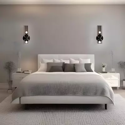 Trisia Modern Up Down Glass Wall Sconce Trisia Modern Up Down Glass Wall Sconce