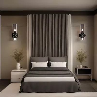 Trisia Modern Up Down Glass Wall Sconce Trisia Modern Up Down Glass Wall Sconce