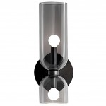 Trisia Modern Up Down Glass Wall Sconce