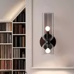Trisia Modern Up Down Glass Wall Sconce