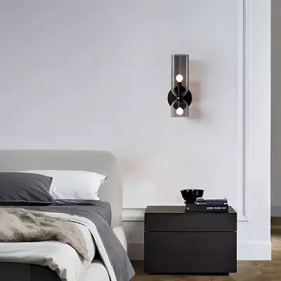 Trisia Modern Up Down Glass Wall Sconce Trisia Modern Up Down Glass Wall Sconce