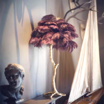 Marco Ostrich Feather Table Lamp Marco Ostrich Feather Table Lamp