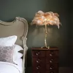 Marco Ostrich Feather Table Lamp Marco Ostrich Feather Table Lamp