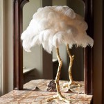 Marco Ostrich Feather Table Lamp Marco Ostrich Feather Table Lamp