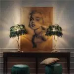 Marco Ostrich Feather Table Lamp Marco Ostrich Feather Table Lamp