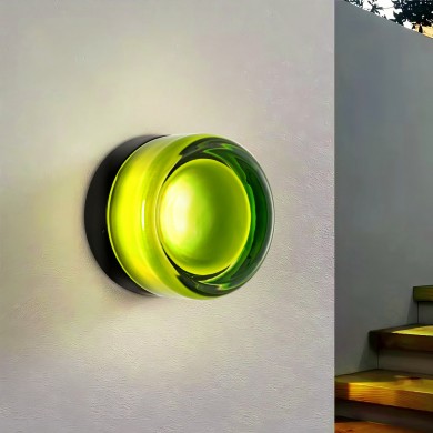 Gabriella Nordic LED Glass Flush Mount Sconce