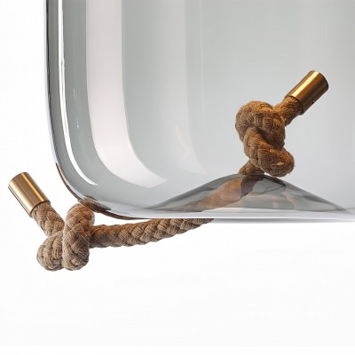 Lewis Modern LED Geometric Glass Pendant Light