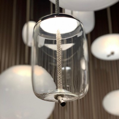 Lewis Modern LED Geometric Glass Pendant Light