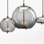 Lewis Modern LED Geometric Glass Pendant Light