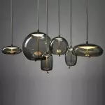 Lewis Modern LED Geometric Glass Pendant Light