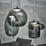 Lewis Modern LED Geometric Glass Pendant Light