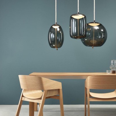 Lewis Modern LED Geometric Glass Pendant Light