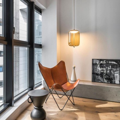 Lewis Modern LED Geometric Glass Pendant Light