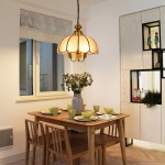 Rodriguez Vintage Gold Flower Metal Pendant Light