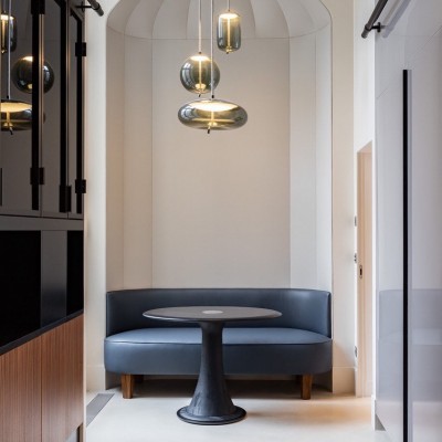 Lewis Modern LED Geometric Glass Pendant Light