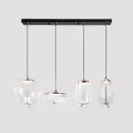 Lewis Modern LED Geometric Glass Pendant Light