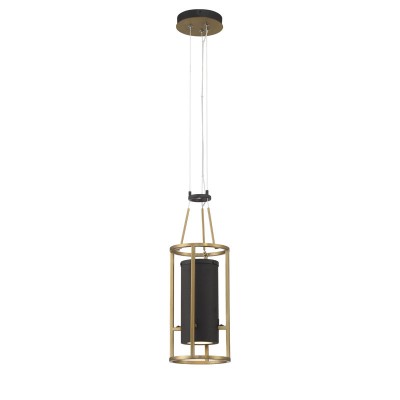 Everly Farmhouse Metal Cylindrical Lantern Pendant Light