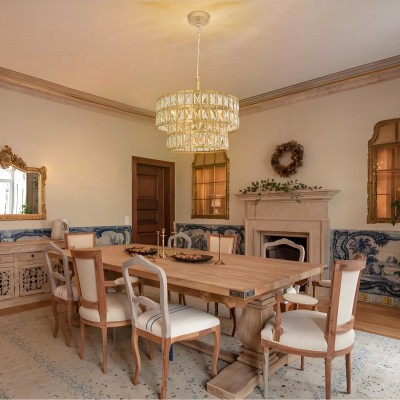 Gracie Luxurious Double Drum Crystal Chandelier Gracie Luxurious Double Drum Crystal Chandelier
