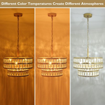 Gracie Luxurious Double Drum Crystal Chandelier Gracie Luxurious Double Drum Crystal Chandelier