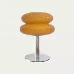 Josie Cream Glass Bauhaus Style Table Lamp