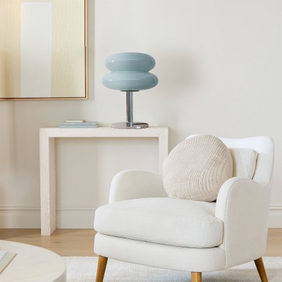Josie Cream Glass Bauhaus Style Table Lamp Josie Cream Glass Bauhaus Style Table Lamp