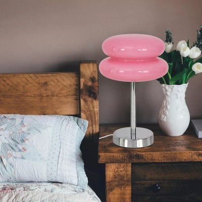 Josie Cream Glass Bauhaus Style Table Lamp Josie Cream Glass Bauhaus Style Table Lamp