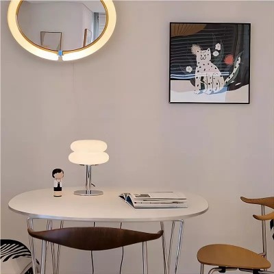 Josie Cream Glass Bauhaus Style Table Lamp Josie Cream Glass Bauhaus Style Table Lamp