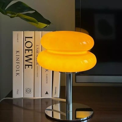 Josie Cream Glass Bauhaus Style Table Lamp Josie Cream Glass Bauhaus Style Table Lamp