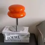 Josie Cream Glass Bauhaus Style Table Lamp