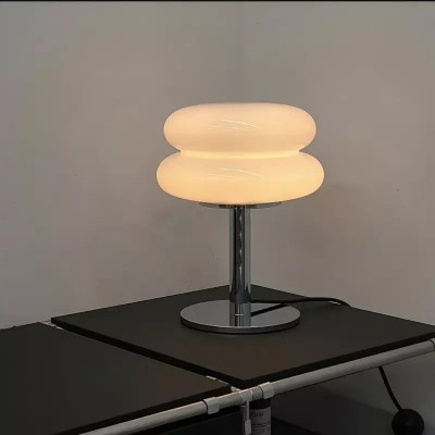 Josie Cream Glass Bauhaus Style Table Lamp Josie Cream Glass Bauhaus Style Table Lamp