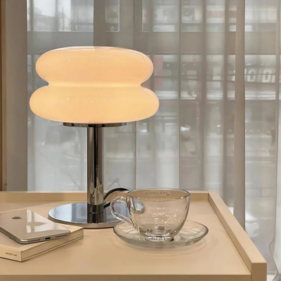 Josie Cream Glass Bauhaus Style Table Lamp Josie Cream Glass Bauhaus Style Table Lamp