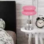 Josie Cream Glass Bauhaus Style Table Lamp