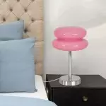 Josie Cream Glass Bauhaus Style Table Lamp