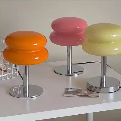 Josie Cream Glass Bauhaus Style Table Lamp Josie Cream Glass Bauhaus Style Table Lamp