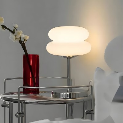 Josie Cream Glass Bauhaus Style Table Lamp Josie Cream Glass Bauhaus Style Table Lamp