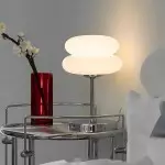 Josie Cream Glass Bauhaus Style Table Lamp