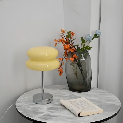 Josie Cream Glass Bauhaus Style Table Lamp Josie Cream Glass Bauhaus Style Table Lamp