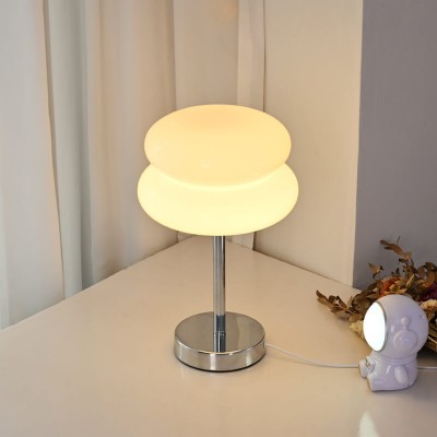 Josie Cream Glass Bauhaus Style Table Lamp Josie Cream Glass Bauhaus Style Table Lamp