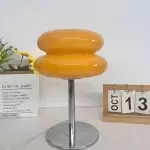 Josie Cream Glass Bauhaus Style Table Lamp