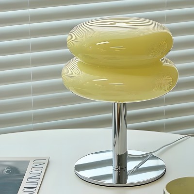 Josie Cream Glass Bauhaus Style Table Lamp Josie Cream Glass Bauhaus Style Table Lamp