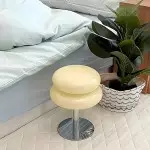 Josie Cream Glass Bauhaus Style Table Lamp