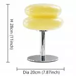 Josie Cream Glass Bauhaus Style Table Lamp