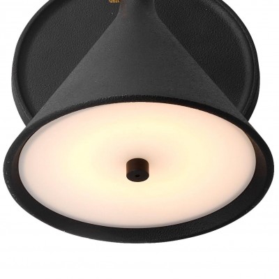 Anoushka Minimalist Black Cast Wall Sconce Anoushka Minimalist Black Cast Wall Sconce