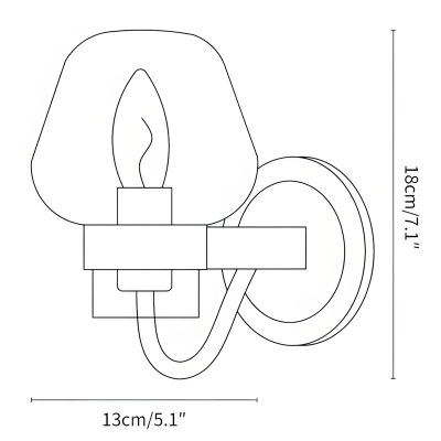 Ivanov Vintage Antique Brass Glass Wall Light Ivanov Vintage Antique Brass Glass Wall Light