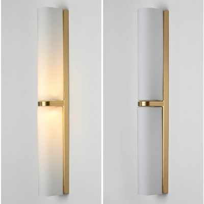 Giulia Minimalist LED Double Tube Glass Wall Light Giulia Minimalist LED Double Tube Glass Wall Light