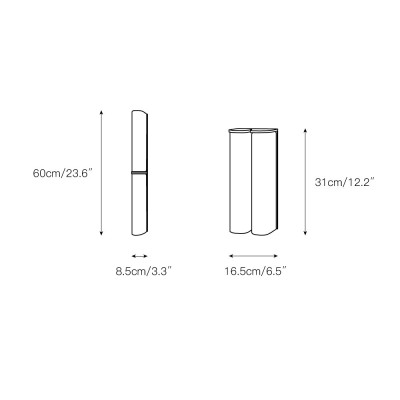 Giulia Minimalist LED Double Tube Glass Wall Light Giulia Minimalist LED Double Tube Glass Wall Light